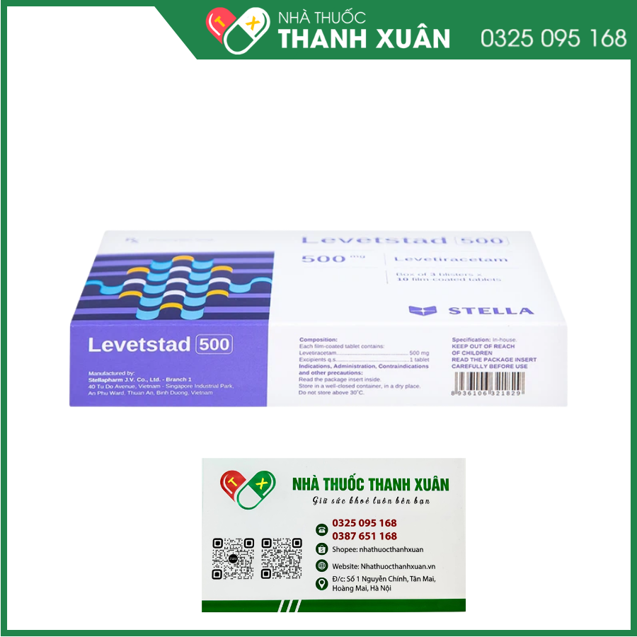 Levetstad 500 mg điều trị động kinh